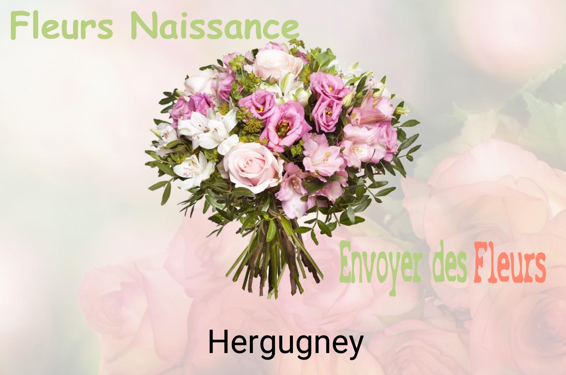 Bouquet de fleurs de naissance livré à Hergugney
